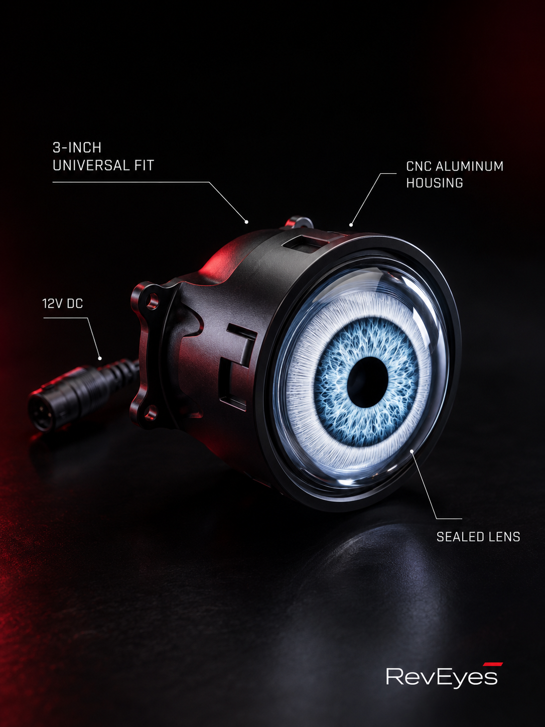 RevEyes™ Animated Eyes – 3 Inch Universal LED Lights