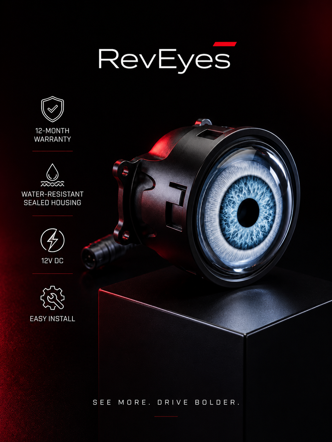 RevEyes™ Animated Eyes – 3 Inch Universal LED Lights