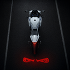 TailStare™ Motorcycle Projection Light – Devil Eyes Ground Projector